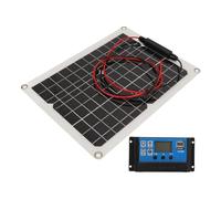 Srliya Kit de Panneau Solaire 15W DC 12V 24V 50A IP67 Panneau Solaire à Haute efficacité et Contrôleur de Chargeur Solaire pour RV