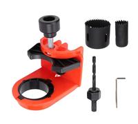 Srliya Kit D'installation de Verrouillage de Porte Outil de Gabarit Réglable Professionnel pour 1-3/8 Pouces à 1-3/4 Pouces D'épaisseur Portes en Bois Orange
