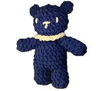 Srliya Kit d'ours Crochet, Coton à Tricot à Main, Fixation de Couleurs Douce et Vive, Bon pour Les Enfants et Les Adultes, Améliorer la Relation Familiale, L'atelier D'artisanat du (Bleu)