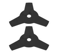 Srliya Lame de Tête de 9 Pouces, 2 Pièces, 3 Dents, en Acier au Manganèse, Débroussailleuse, Lame de pour Jardin, Tondeuse à Gazon, Outil de Désherbage