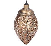 Srliya Lampe de Projection Solaire D'Extérieur, Lustre Creux en Fer forgé pour la Décoration de Jardin, Lampe de Projection Creuse en Fer, Lumières Décoratives Suspendues, énergie