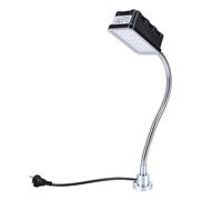 Srliya Lampe LED pour Machine 10W avec Base Magnétique à Col de Cygne Flexible de 50cm, Lampe à Outils pour Tour, établi, égouts, Gril, éclairage Industriel (Prise UE)