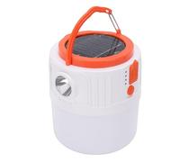 Srliya Lampe Solaire de Camping avec Télécommande, Lampe LED Portable pour Activités de Plein Air D'urgence, Rechargeable par USB