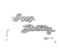 Srliya LED Anniversaire Néon alimenté par USB Variable Décoratif Joyeux Anniversaire Néon Signe pour Fête Maison 5V