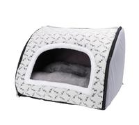 Srliya Lit Grotte pour Chat Toutes Saisons, Universel, épais, brossé, Conception Fermée, Tente de Maison Chaude pour Chats pour la Maison