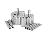 Srliya Lot de 10 Forets Diamantés de 3 à 50 Mm pour Scie Cloche et Verre, Affûteuse de Forets à économie de Main-d'œuvre