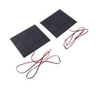 Srliya Lot de 2 Modules D'alimentation pour Panneaux Solaires en Silicium Polycristallin, 5 V CC, 500 MA, avec Câble de 100 Cm