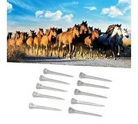 Srliya Lot de 250 clous en fer à cheval E4 - Accessoires de qualité supérieure pour équipement de cheval, acier à faible teneur en carbone, 4,8 cm