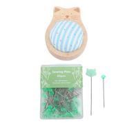Srliya Lot de 40 épingles Droites à Pointe de Chat, Coutures Plus Soignées, efficacité de Couture Améliorée, Idéal pour Les Amateurs de Bricolage, Bois, Coton Polyester, Fer plaqué