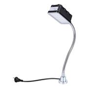 Srliya Lumière de Machine LED 10W 1500LM 6500K 30cm, Lumière de Tour à Base Magnétique à Col de Cygne Flexible pour Perceuse, établi de Presse (Prise UE)