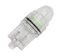Srliya Lumière de Pêche à Chute Profonde LED, Appât étanche pour et l'eau Douce, Plastique Transparent, 2 Piles AA (Verte)