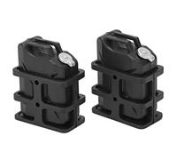 Srliya Mini Bidon D'huile de Réservoir de Carburant simulé de Voiture RC, Accessoire Durable pour Voitures sur Chenilles RC 1/8 1/10, Conception Compacte, Plastique, Lot de 2 (Noir)