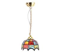 Srliya Mini Maison de Poupée Décoration Miniature LED Lampe de Table Plafonnier Lumière à Piles Accessoires de Maison de Poupée Lampes Décoratives Mini Lumière de Paysage Plafonniers