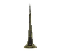 Srliya Modèle de Tour Burj Khalifa, Souvenir en Alliage de Dubaï au Design Vintage de 18 Cm, Modèle de Bâtiment D'architecture, fabriqué avec des Matériaux Robustes, Idéal pour Décorer