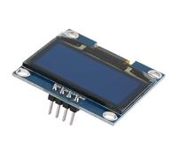 Srliya Module D'affichage OLED 1.3 Pouces IIC I2C, Communication 128x64mm, Couleur de Texte Bleue, Idéal pour Les Projets de Bricolage et Le Fonctionnement du Module D'affichage, 1 Pièce