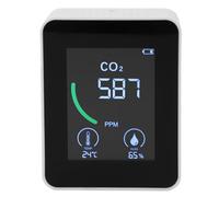 Srliya Montage de qualité de L'air 3 en 1 Infrarouge NDIR CO2 Monitor Temperature Humidity Tester pour la Maison