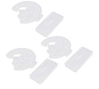 Srliya Moule en Cristal époxy pour Décoration de Table de Château, 3 Moules en Silicone avec Base, Idéal pour les Activités Parents-enfants, Matériau