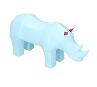 Srliya Ornement Animal Géométrique, Rhinocéros Vert Menthe