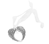 Srliya Ornement D'aile D'ange, Décoration Commémorative en Porcelaine de Fabrication Artistique pour Arbre de Noël ou Murs de Pièce, Alliage, Environ 6,5 X 6 Cm, pour les Proches au