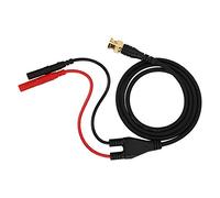 Srliya P1065 Câble de Test BNC vers Fiche Banane plaqué or de Haute qualité pour Tests électriques, 47,24 Pouces, PVC certifié ROHS + Cuivre étain
