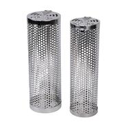 Srliya Panier de Gril Roulant en Acier Inoxydable 304, 2 Pièces, Tube de Filet de Barbecue, Cage Cylindrique pour Légumes, Poisson, Viande, Nourriture de Camping