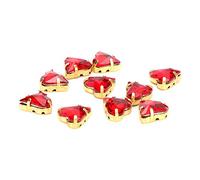 Srliya Pierres d'imitation Rouges pour Projets de Bricolage, 12x13 Mm
