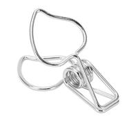 Srliya Pinces à Reliure Pêche avec Forte Force de Serrage (Argent) | Design creux mignon, construction métallique robuste, idéal pour les documents et le bureau.