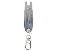 Srliya Porte-clés Vérificateur de Filetage Portable, Outil de Recherche Précis de la Taille des écrous et Boulons, échelle Métrique 2 Pouces pour un Travail Professionnel, Alliage
