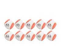 Srliya Poufs avec des émotions Mignonnes, 5x5 Cm pour s'amuser en Plein | Cuir PU de première qualité, céramsite lourde et mousse, adapté aux jeux de plage, au développement des compétences, aux