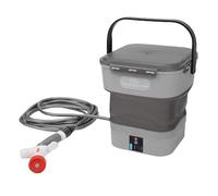 Srliya Pulvérisateur alimenté par Batterie, Lave-Auto électrique Portable et Rechargeable à Pression d'eau avec Réservoir d'eau Pliable de 12l pour la Maison, Le Jardin et la Pelouse