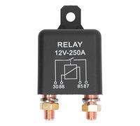 Srliya Relais de Démarreur de Voiture 4 Broches Normalement Ouvertes en Acier Inoxydable Bobine en Laiton Haut de Démarrage de Démarrage de Cartouche de Démarrage de la Voiture 250a 12V