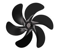 Srliya Remplacement de Pale de Ventilateur de Cheminée Durable 6 Pales Réglage Automatique de la Vitesse pour Pièces de Rechange en Alliage D'aluminium Lame de Ventilateur de Cheminée Universelle