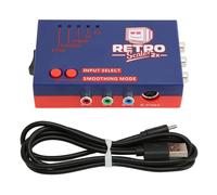 Srliya Retroscaler2x Convertisseur AV vers HDMI 480p Retro Game to TV Adaptateur, coupleur de ligne de signal, excellente performance sonore, pour Vic20, pour N64, Sfc, Md2, Md1