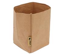 Srliya Sac de Rangement en Papier Kraft étanche, Résistant aux Déchirures, Support Pliable pour Aliments, Fruits et Légumes, pour la Maison et le Bureau, en Peau de Vache (L)