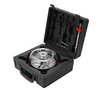 Srliya Scie Perforatrice Réglable avec Cache-poussière, Tige de Connexion, Foret Central, Jeu de Clés à Douille Hexagonales pour le Perçage du Plastique et du Bois