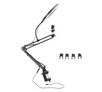 Srliya Selfie Ring Light 3 Couleur Température Rétractable Arahez en Tête Light Light avec Stabilisateur du Support de Téléphone à la Pince pour Enregistrement Vidéo Streaming en Direct