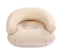 Srliya Sofa de Chaise Salon Gonflable pour Adultes Flocation de PVC U Couche Portable en Forme de U pour Le Salon Balcon du Bureau de la Chambre à Coucher (Kaki)