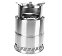 Srliya Stove de Camping en Bois en Bois en Acier Inoxydable, Poêle de Randonnée Portable pour Chauffage de Tente, Barbecue, Facile à Transporter, Brûlure Rapide