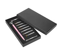 Srliya Stylo de Peinture à Ongles Détachable avec Tête de Rechange, Brosse à Pointiller pour Dessiner des Motifs de Fleurs, Rose Clair (Rose)