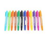 Srliya Stylo Marqueur à Double Tête, Encre étanche (petite double tête 12 | Couleurs riches, Convient pour l\'écriture et le coloriage, Idéal pour une utilisation sur tableau