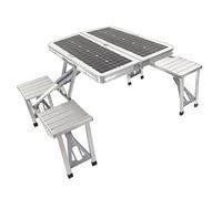 Srliya Table Pliable Durable de Panneau Solaire de 100W avec la Poignée pour le Chargeur Solaire Portatif de Camping en Plein Air