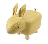 Srliya Tabouret en Forme d'animal Mignon, Joli et Pratique, pour Salle de Jeux pour Enfants, Housse de Lapin Antidérapante pour Accessoires de Photographie (Jaune)