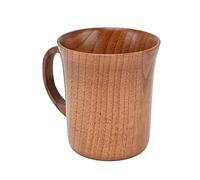 Srliya Tasse en Bois avec Poignée, Tasse à Boire en Bois de Jujube de Haute qualité pour le Bureau, thé, café, Eau, Vin, Whisky