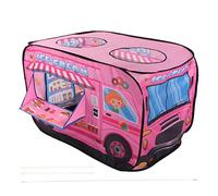 Srliya Tent de Jeu Pop-up, Camion de Crème Glacée, Playhouse pour Enfants Intérieure et Extérieur pour Jeu Créatif, Matériau en Polyester Durable, 28 X 28 X 45in