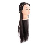 Srliya Tête de Mannequin à Ligne de Cheveux Naturelle pour la Formation en Coiffure, Facile à Utiliser et Non Toxique, Idéale pour les étudiants en beauté