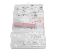 Srliya Têtes de Rechange pour Brosse à Ongles, 60 Pièces, Manche en Bois pour une Prise Stable et Confortable pour les Séances de Nail Art