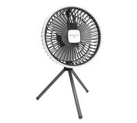 Srliya Ventilateur de Camping avec Support de Trépied et USB Light USB Rechargeable Battery Fabric de Camping Portable Fan de Refroidissement pour la Tente Extérieure à la Maison