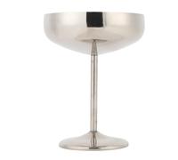 Srliya Verre à Cocktail en Acier Inoxydable 304, 300ml, Isolation Froide, Tasse à Vin en Métal Incassable pour Collation, Dessert, Yaourt, Bonbons, Pudding