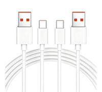 SRLWMYI Câble de charge, 2 m, USB C, 120 W, 6 A, type C, compatible avec Xiaomi Redmi Note 15 14 13 Pro+ 12 11, POCO X7 X6, câble de données USB rapide pour Xiaomi HyperCharge