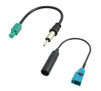 SRLWMYI Lot de 2 Adaptateur Antenne Autoradio, Adaptateur d'antenne Voiture de Mâle Fakra Z à Prise DIN & Femelle Fakra à Fiche DIN, Antenne Radio Voiture pour Autoradios HD et Lecteurs Multimédia CD